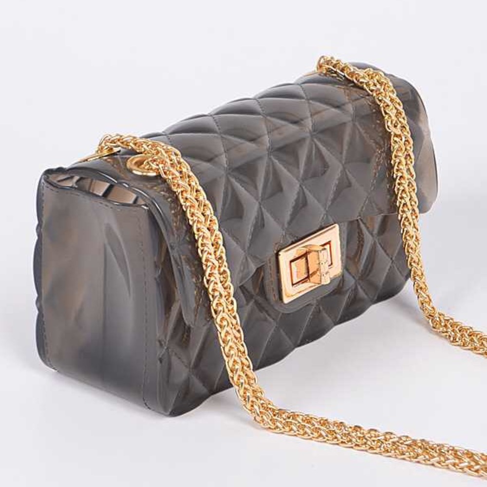Solid Color Jelly Swing Bag